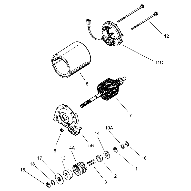 Electric Starter Kit No 37753 Tecumseh Model LV195EA-362006B