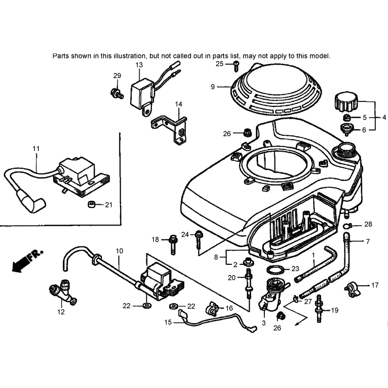 Fan Cover Assembly Honda GXV160K1-N1AH