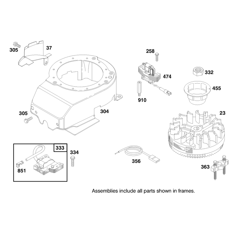 Engine Briggs and Stratton Model 12h807-0660-01