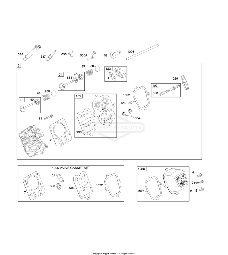 Cylinder Head, Kits/Gaskets Valve