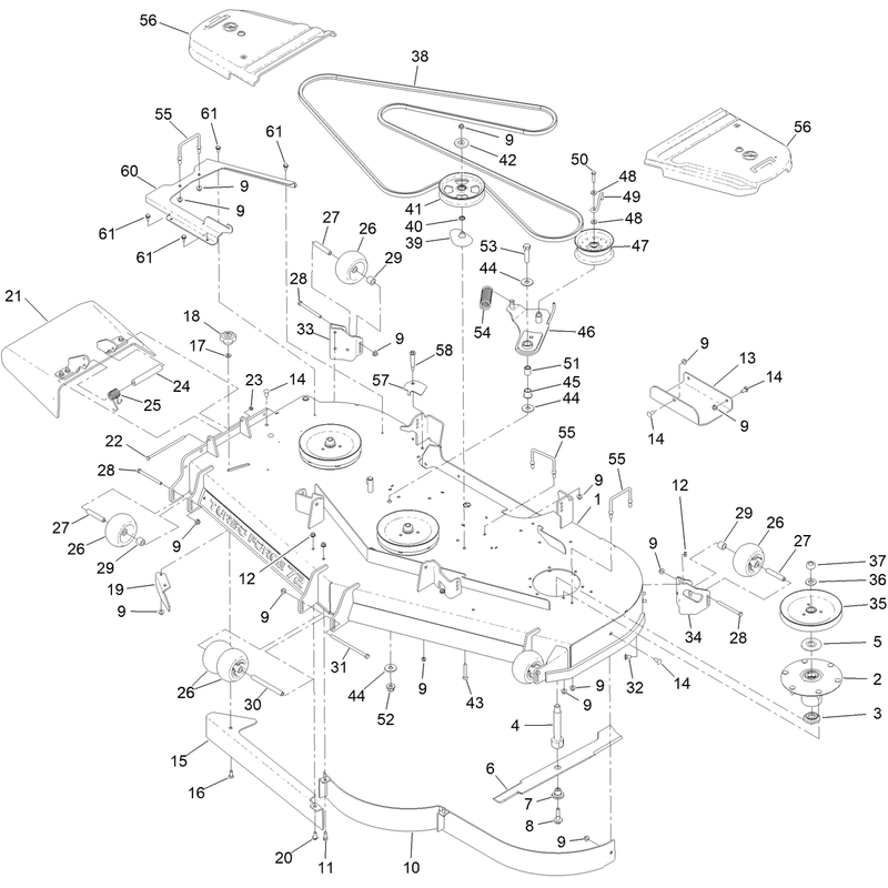 72 Inch Deck Assembly