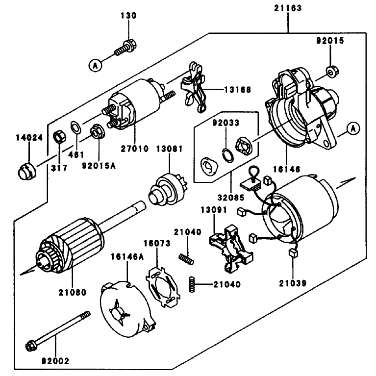 Starter Kawasaki Fd661d-S03