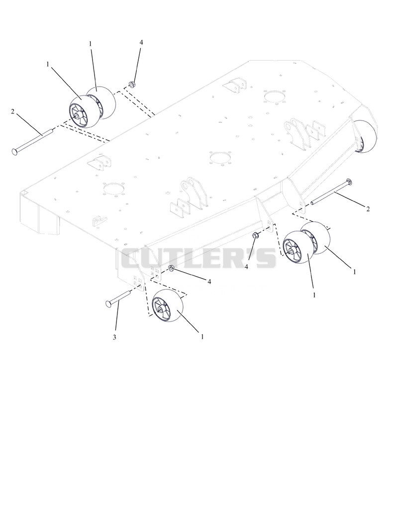 Anti-Scalp Wheels and Baffles - 52"