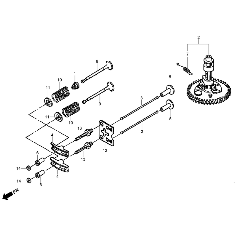 Camshaft Assembly Honda GXV160UH2-A1T