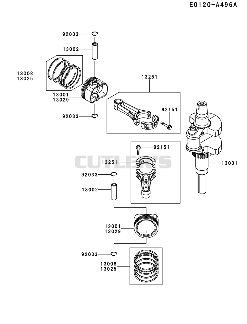 PISTON/CRANKSHAFT