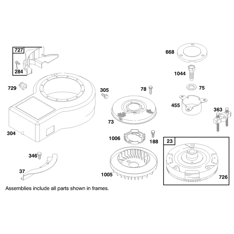 Engine Briggs and Stratton Model 283707-1156-E1