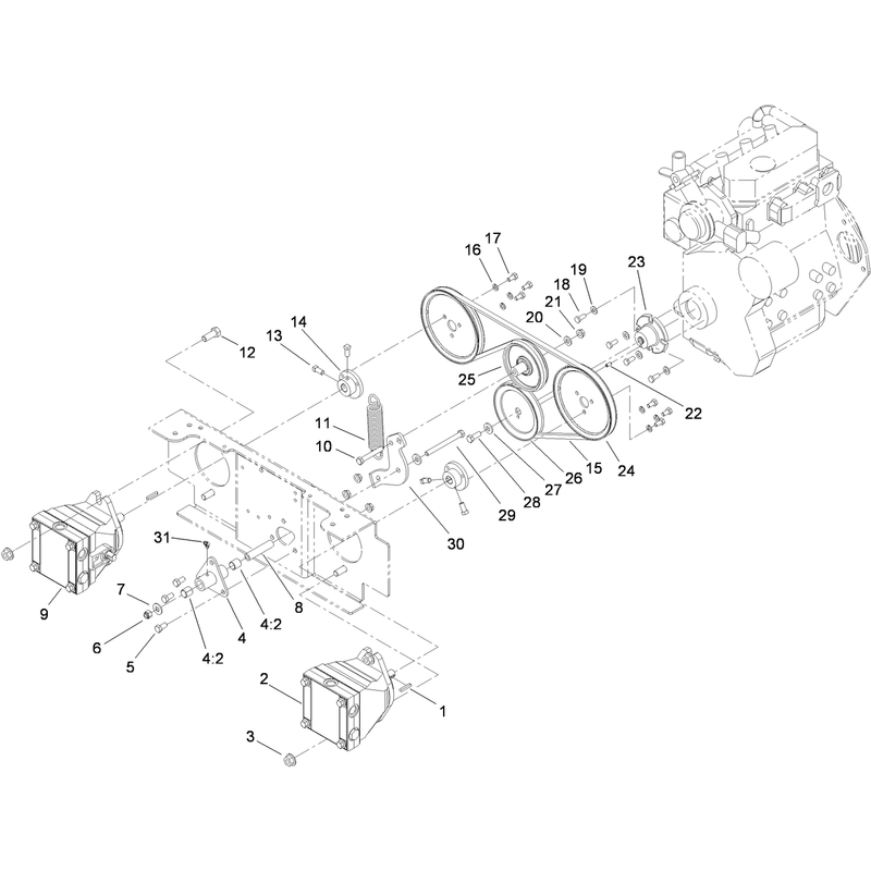 Wheel Pump Drive Assembly