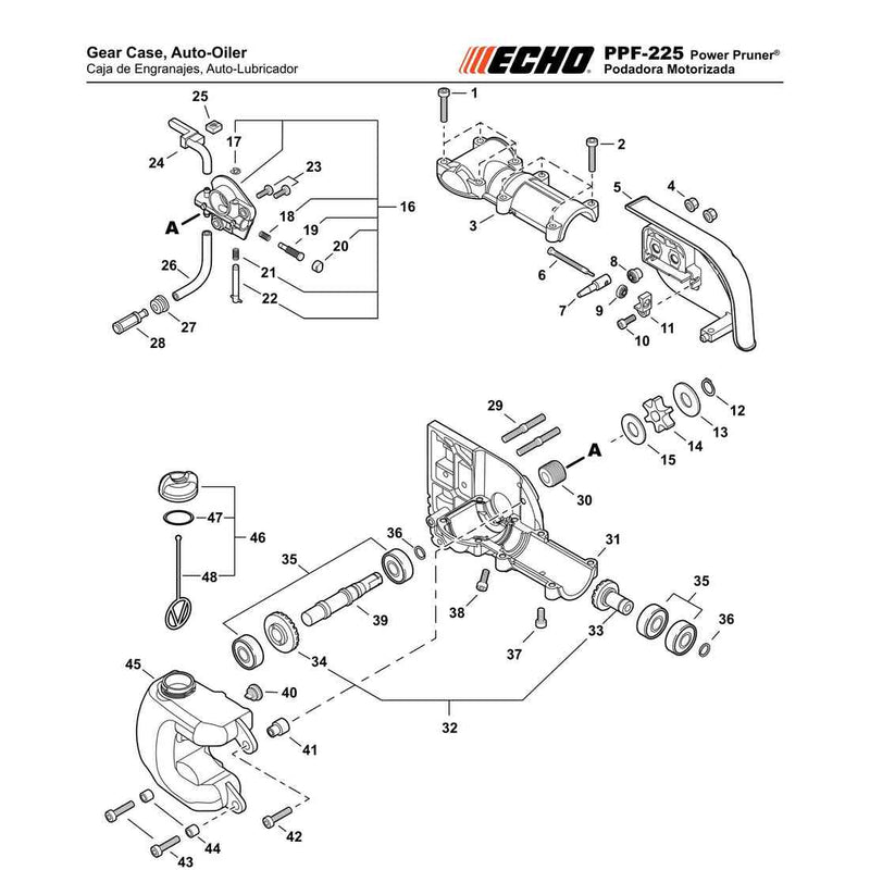 Gear Case, Auto-Oiler