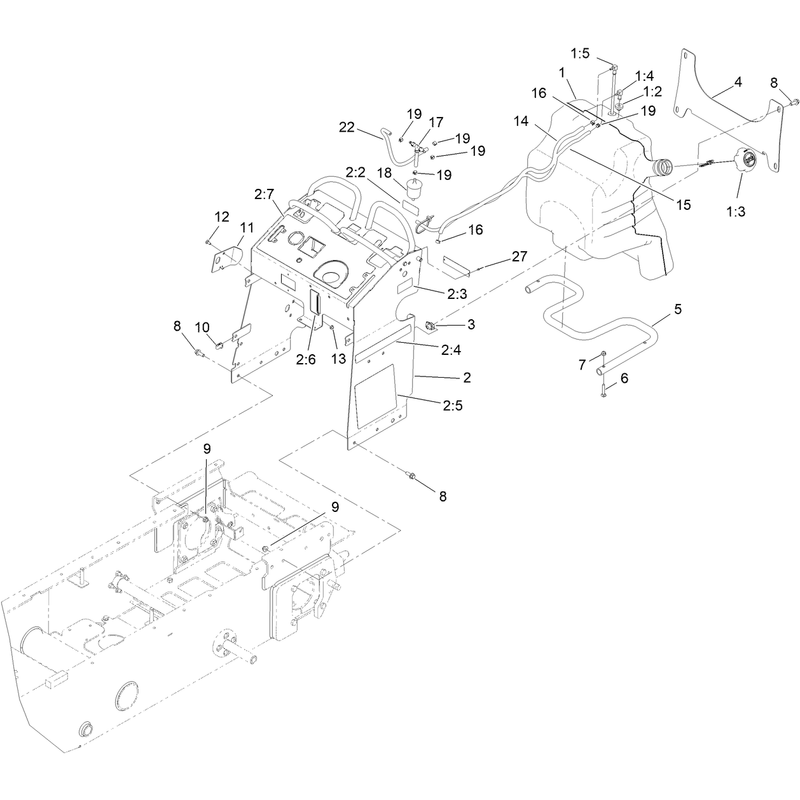 Fuel Tank and Tower Assembly