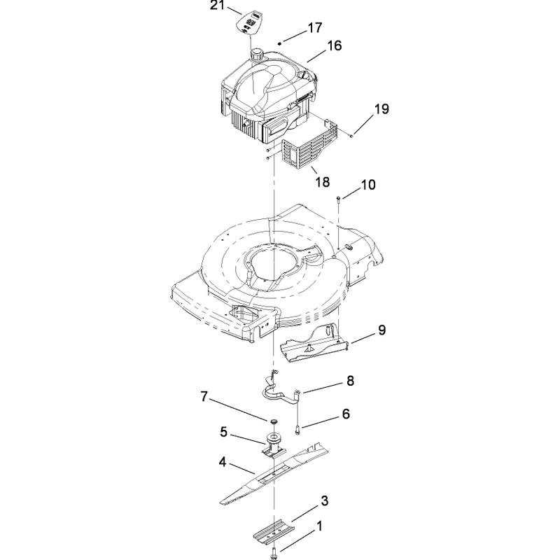 Engine and Blade Assembly
