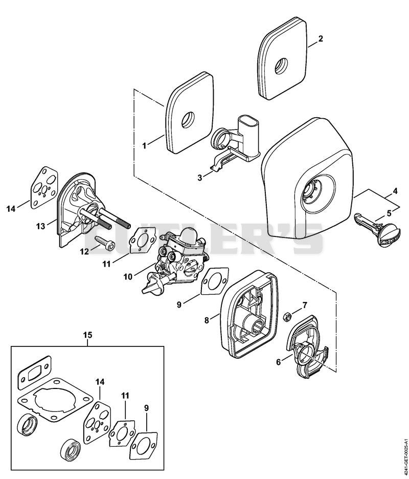Air filter, Spacer flange