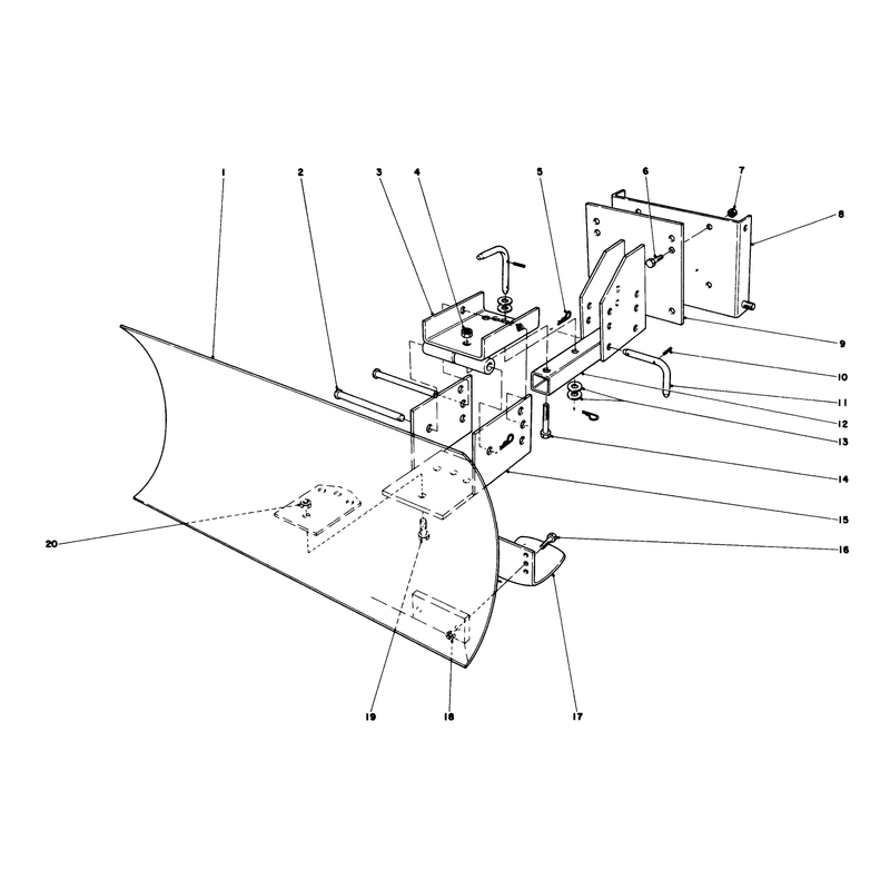 Grader Blade Assembly Model 59051