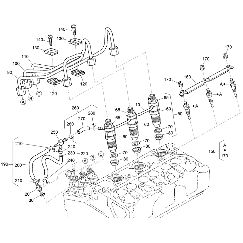 Nozzle Holder and Glow Plug Assembly