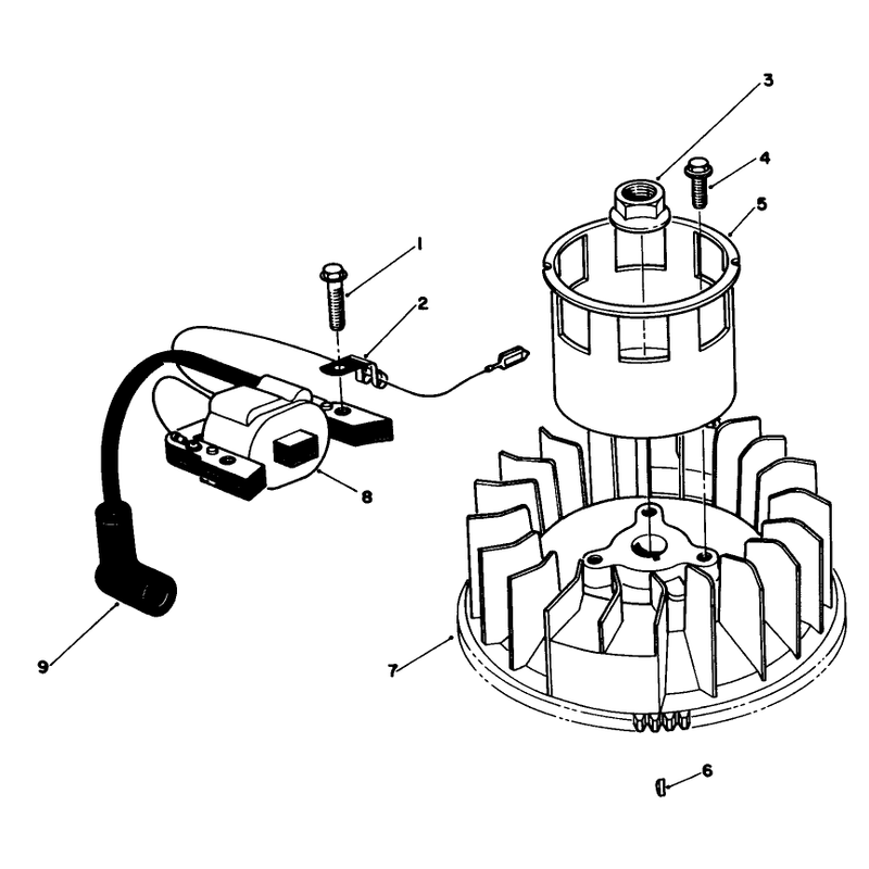 Magneto and Flywheel Assembly Model No Vmg6