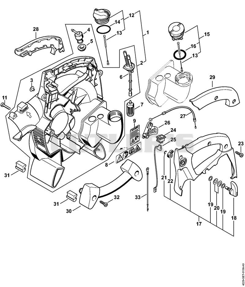 Fan housing inside SH 85 (04.2001), (45.2001), (18.2002)