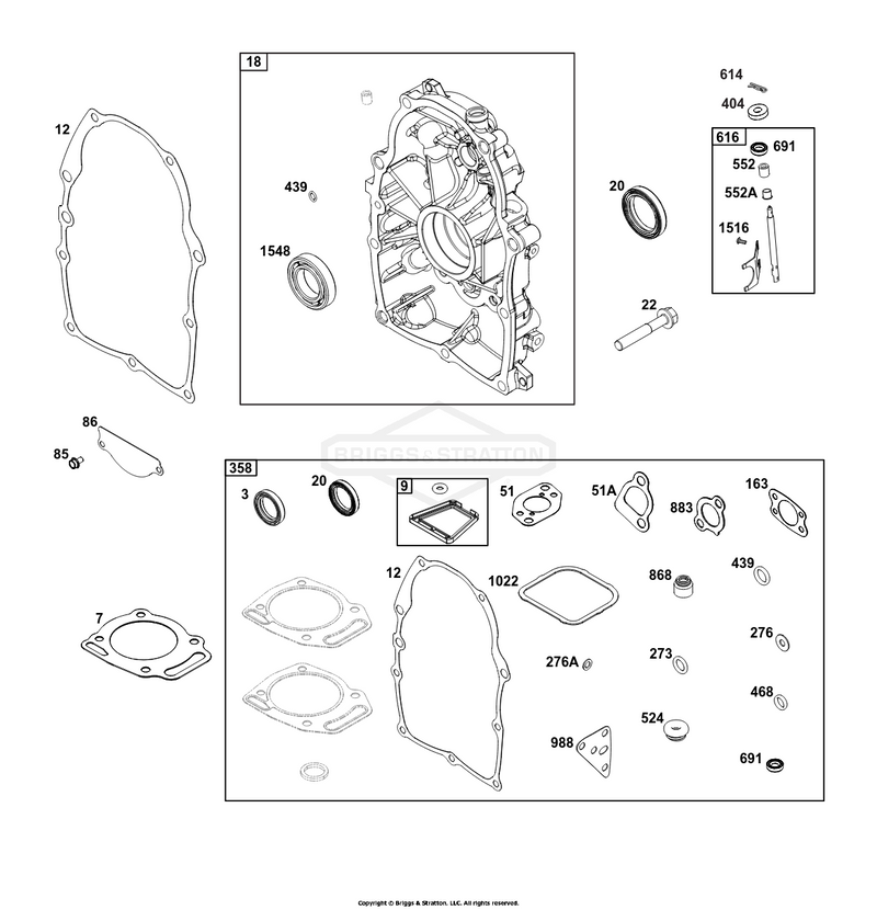 Crankcase Cover/Sump Group