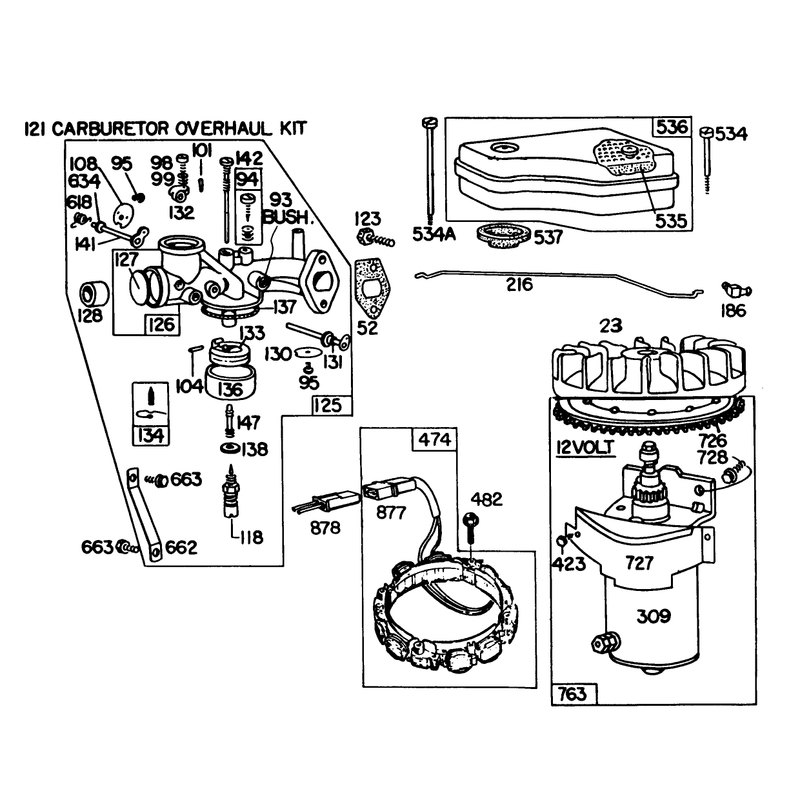 Briggs & Stratton Model 191707-5641-01 (model 57300)