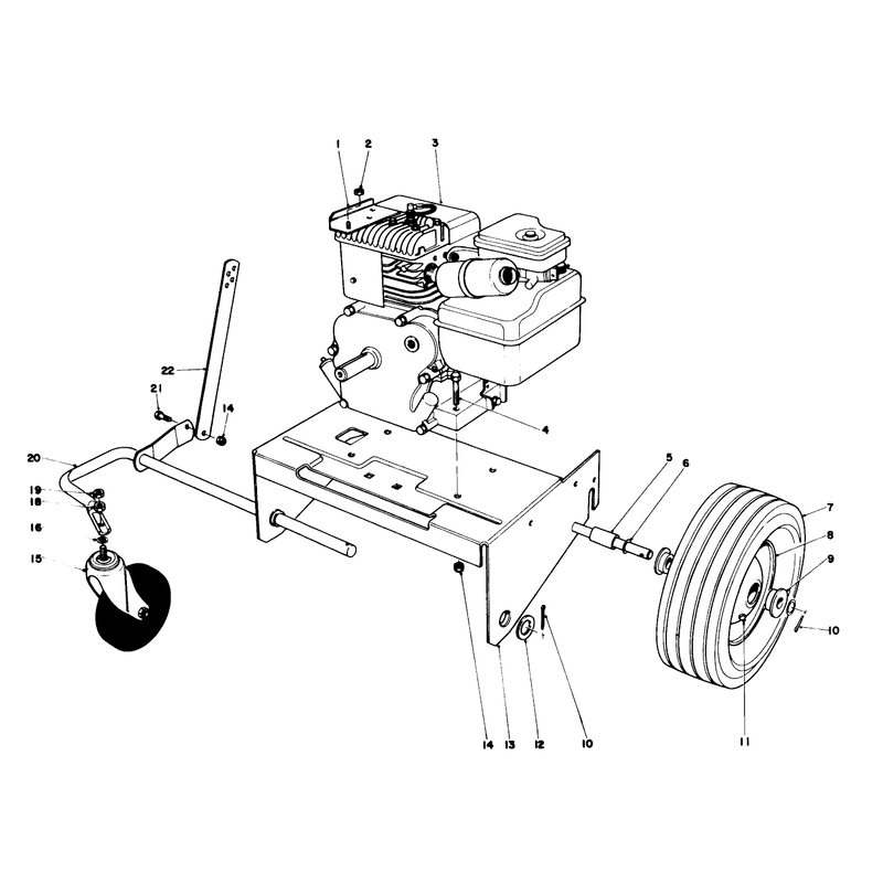 Engine and Base Assembly