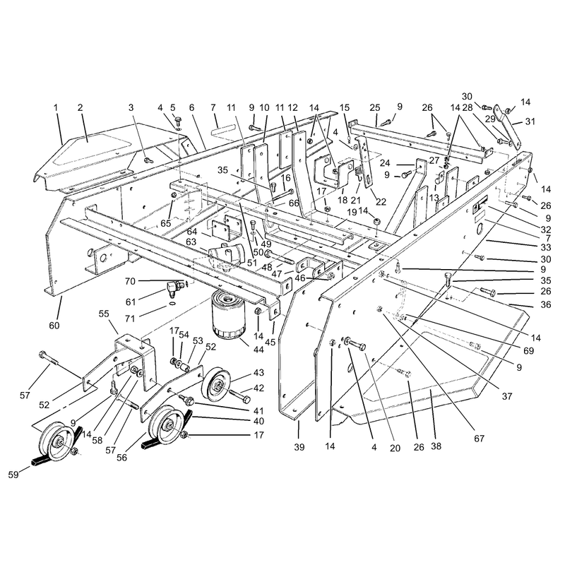Frame and Jackshaft Assembly