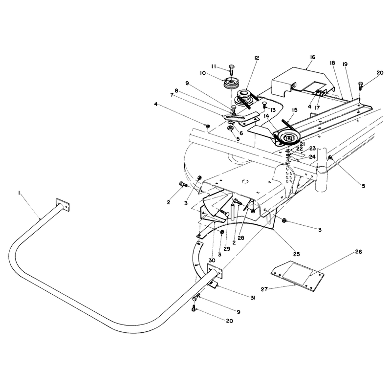 Grass Collection System Model No 30557 Continued for Cutting Unit Model 30555