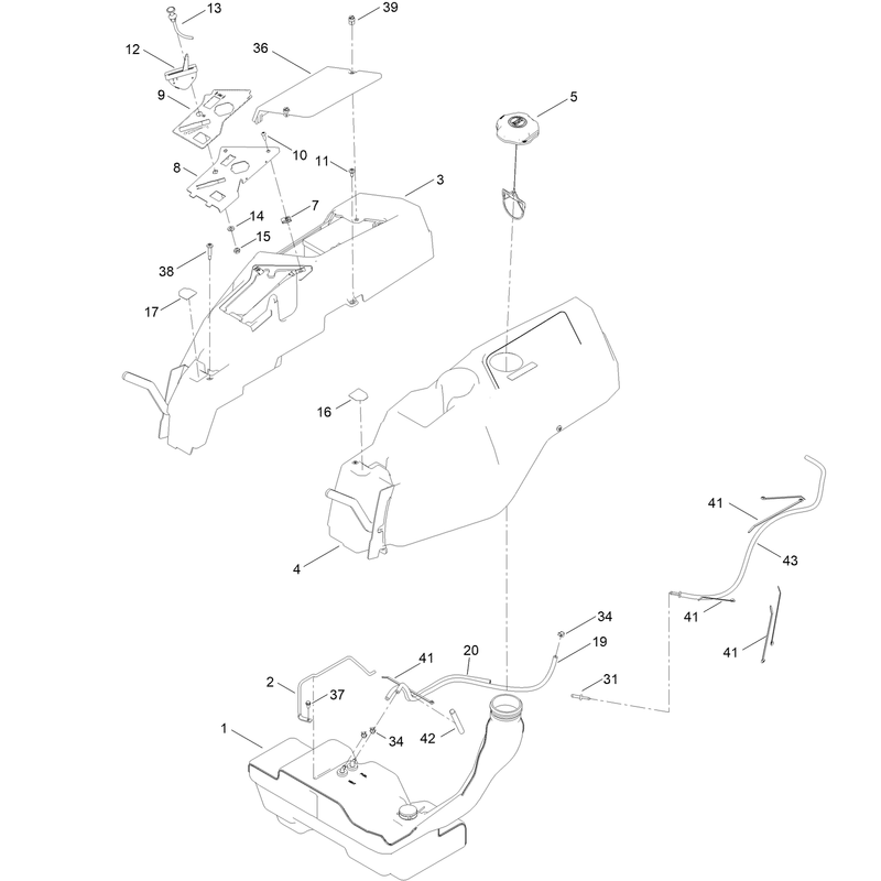 Body Styling and Fuel Tank Assembly