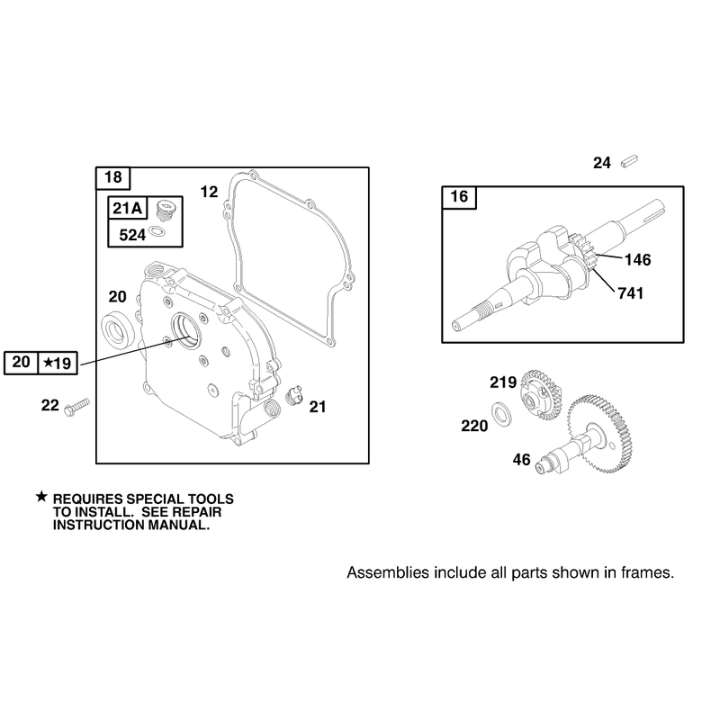 Engine Briggs and Stratton Model 135202-0142-03