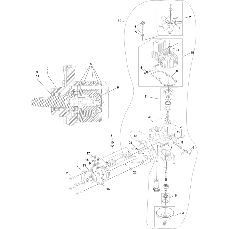 RH Hydro Assembly No 126-1320