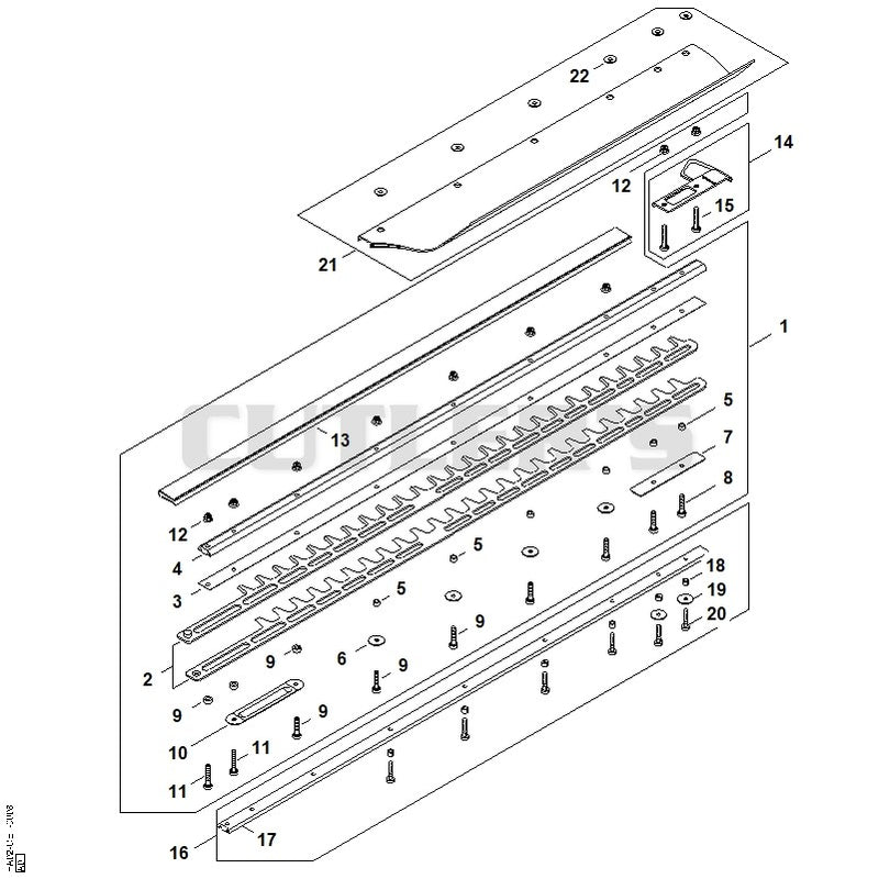 Cutter bar 750 mm / 30" T
