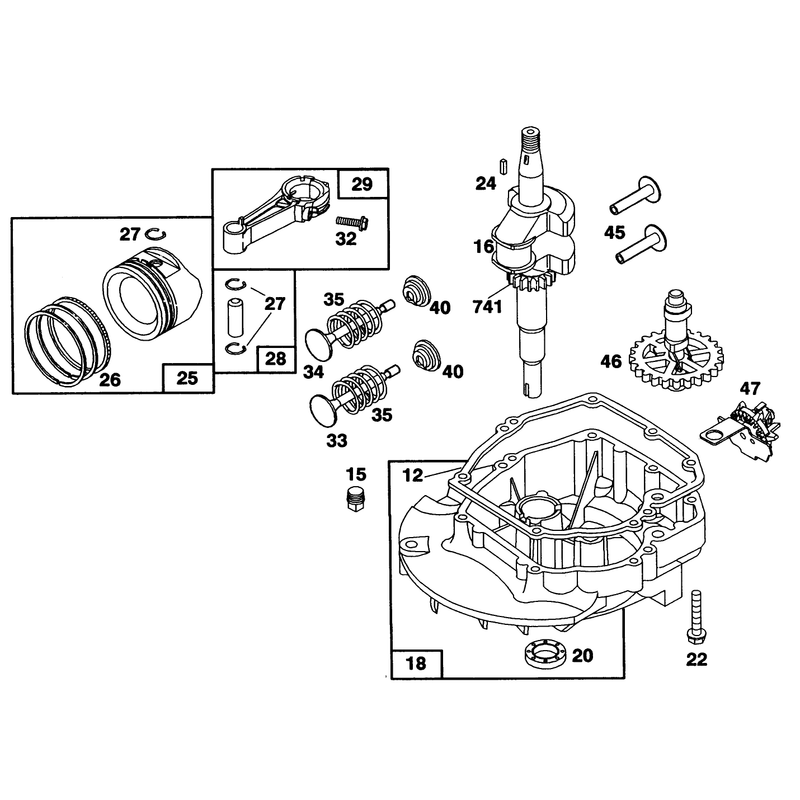 Engine Briggs and Stratton Model 122702-3171-01