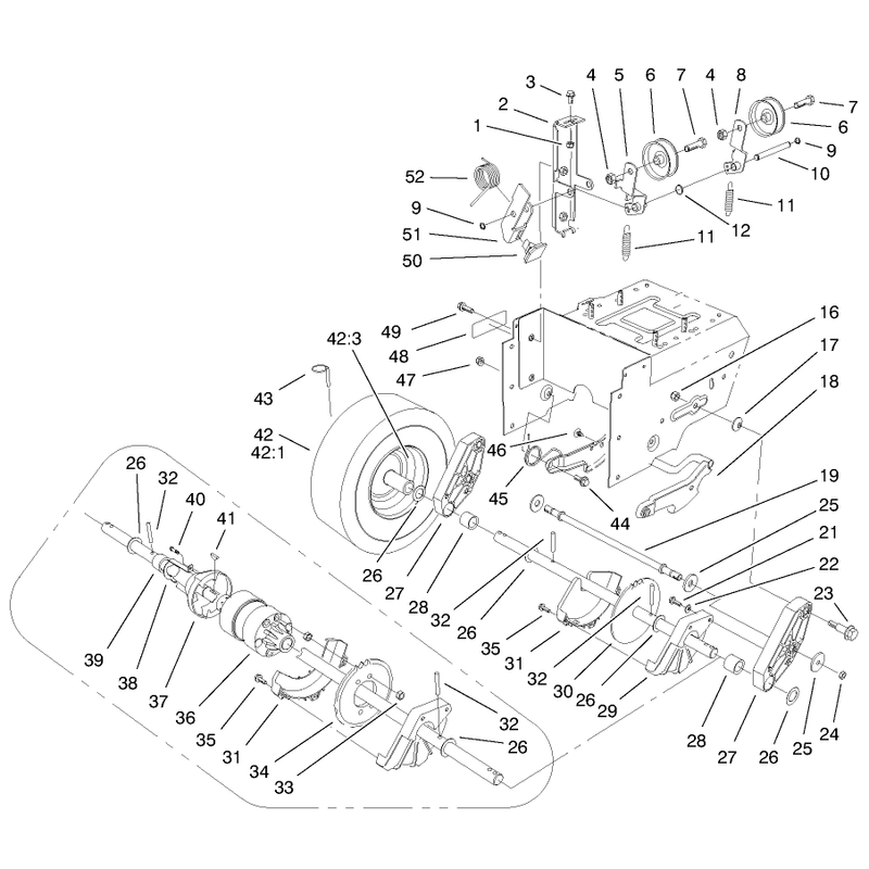 Lower Traction Assembly