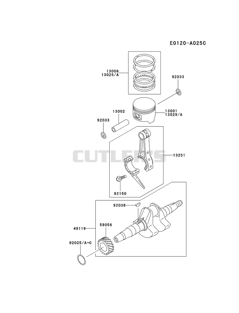 PISTON/CRANKSHAFT