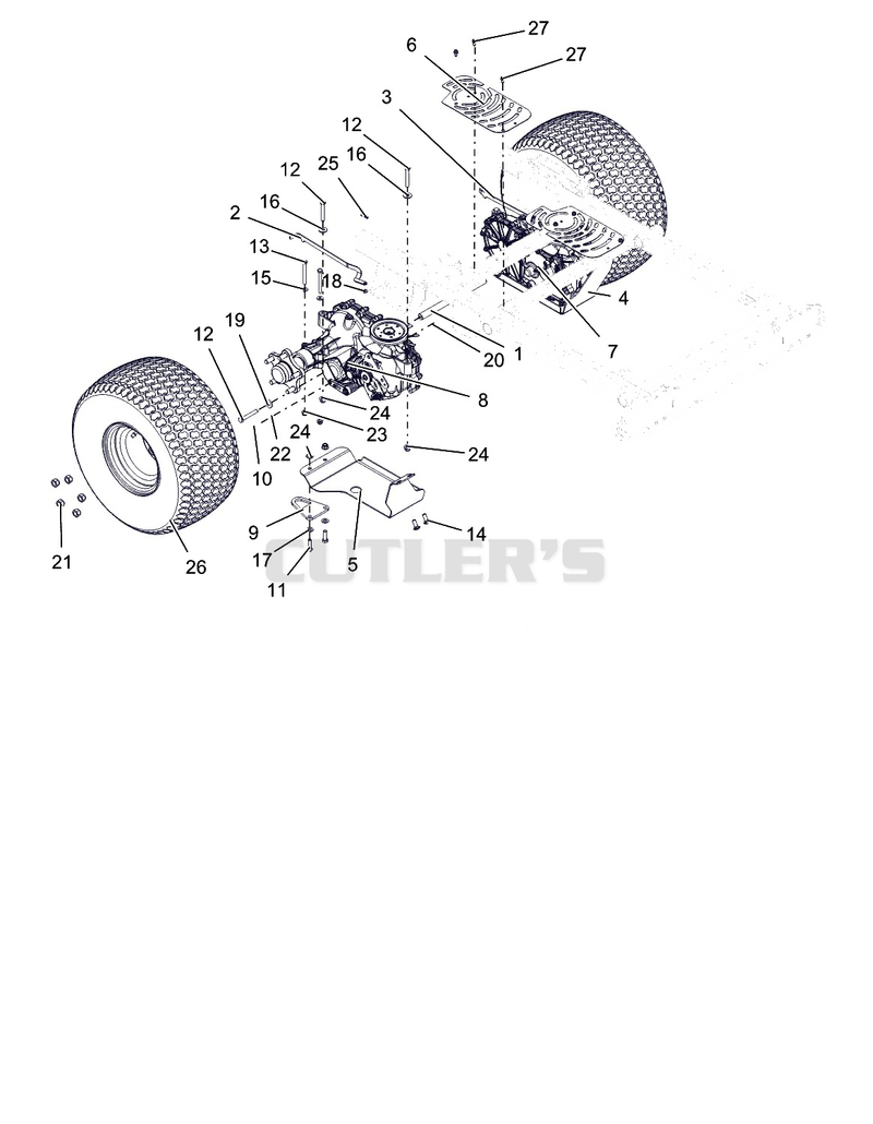 Rear Tires And Transaxle