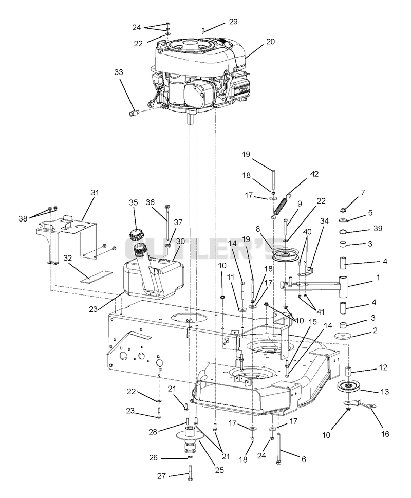 Engine, Clutch And Idler
