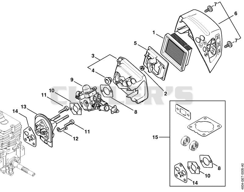 Air filter, Spacer flange