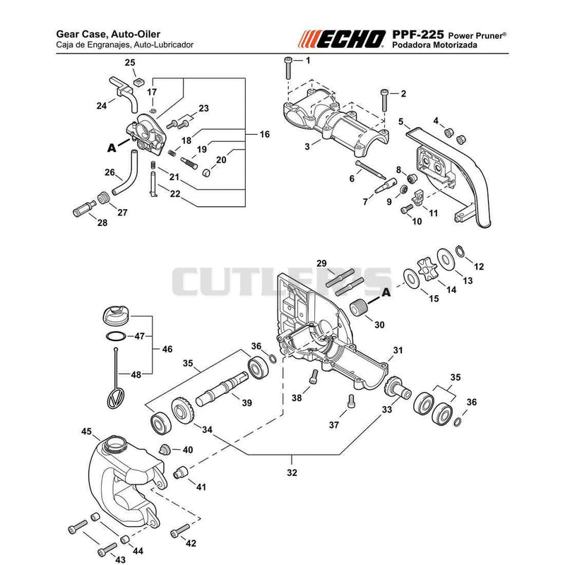 Gear Case, Auto-Oiler