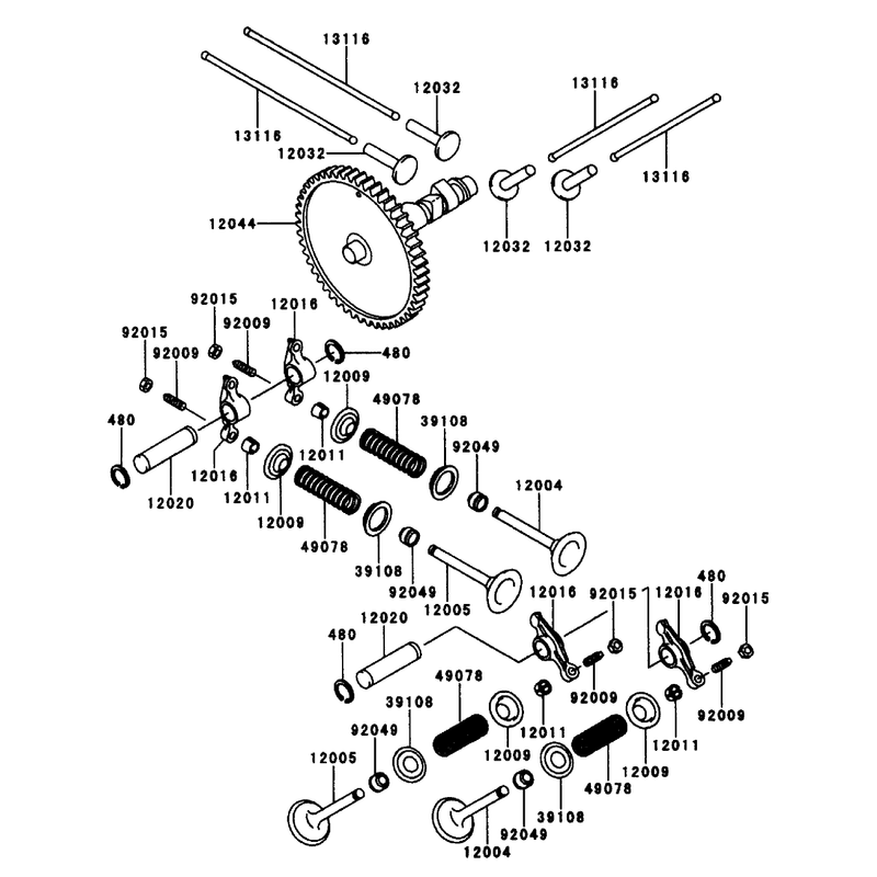 Valvecamshaft Kawasaki Fd661d-S03