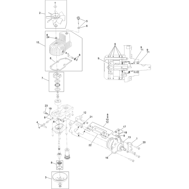 RH Hydro Assembly No. 126-1324