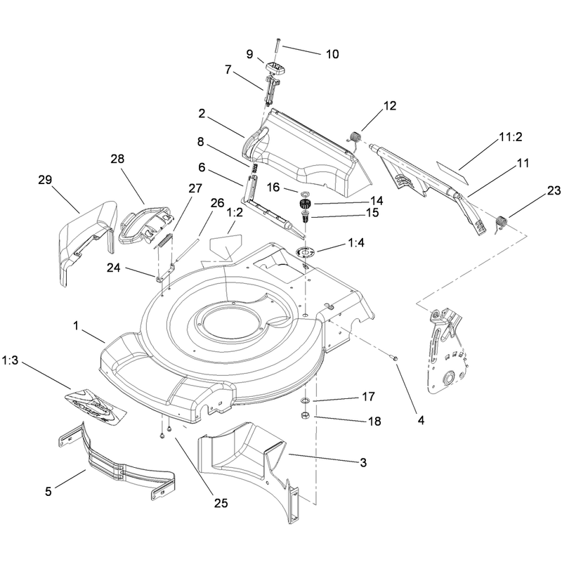 DeckSide Chute and Rear Door Assembly