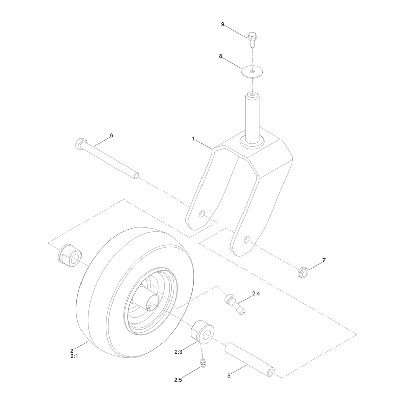 Tire and Caster Assembly