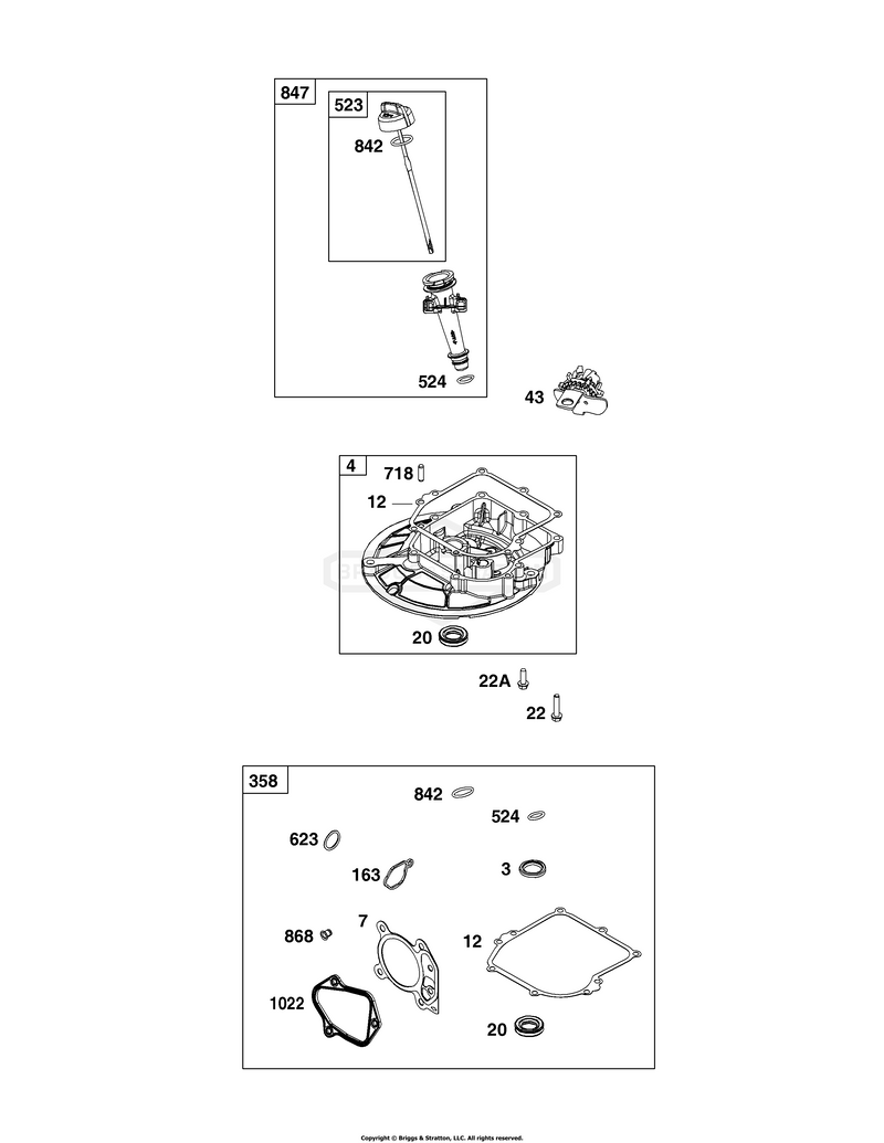Crankcase Cover/Sump and Lubrication Group