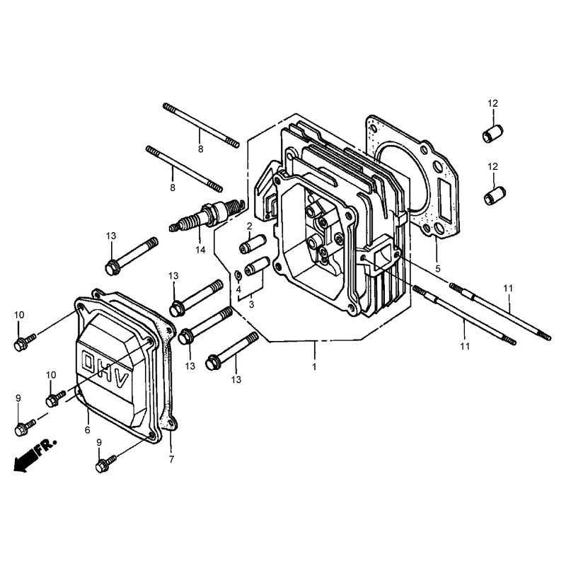 Cylinder Head Assembly Honda GXV160K1-A1T