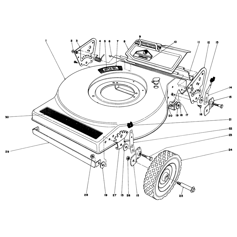 Mower Housing Model No 16880