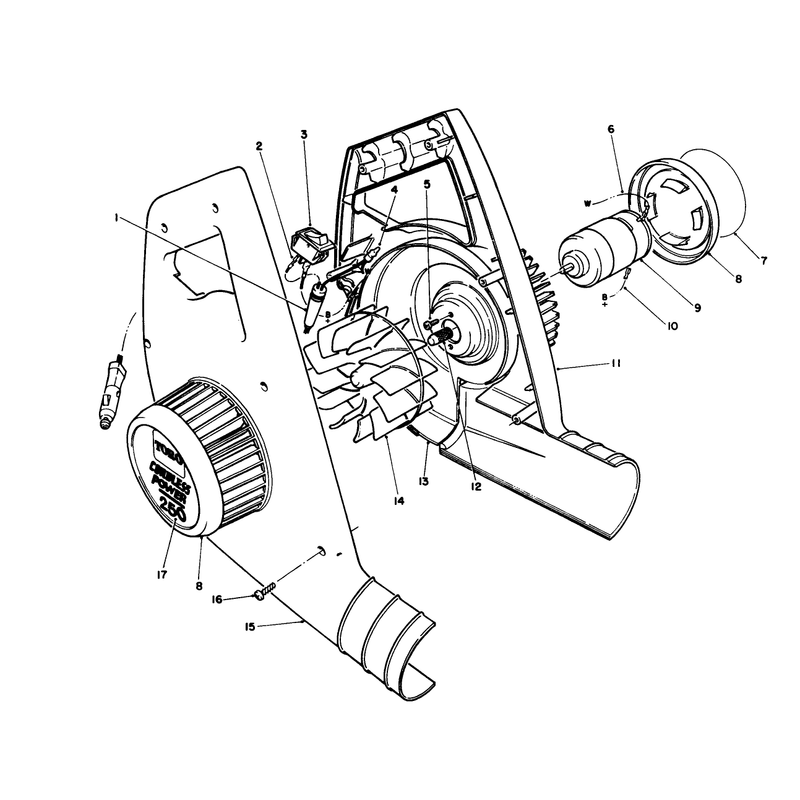 Blower Housing & Motor Assembly