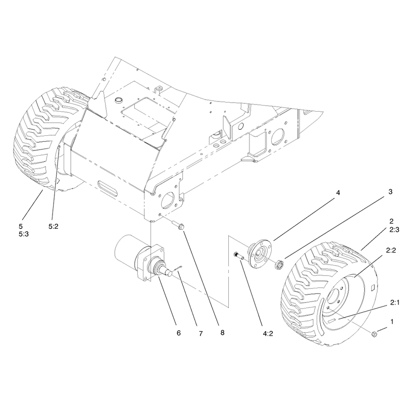 Wheel and Motor Assembly