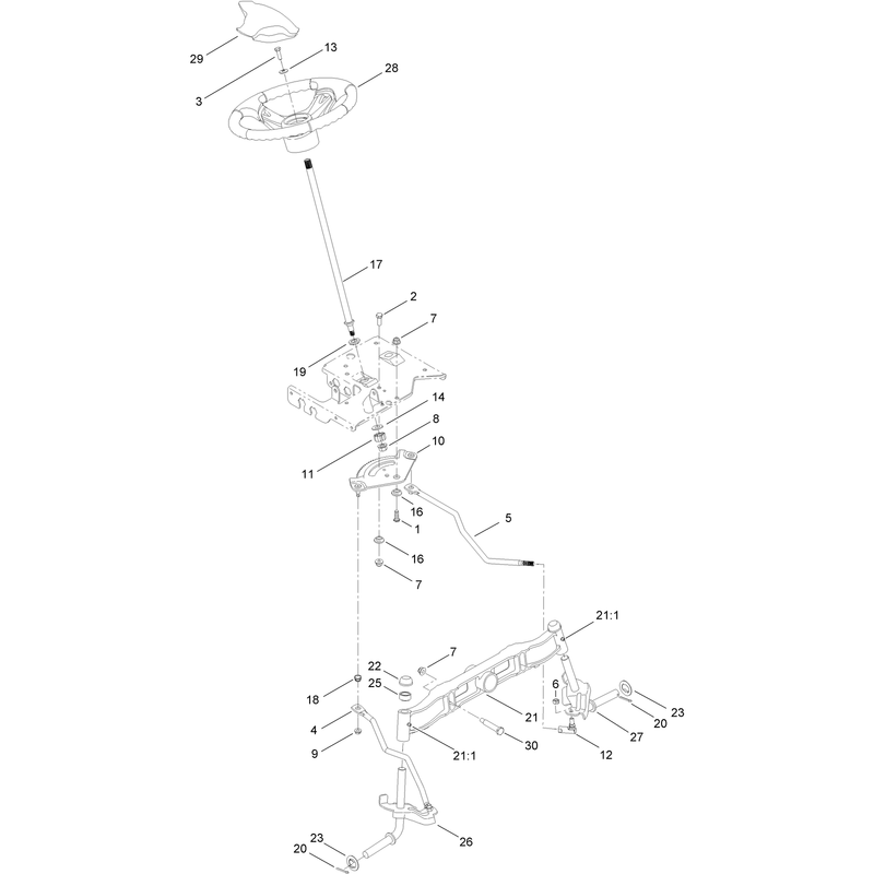 Steering and Front Axle Assembly
