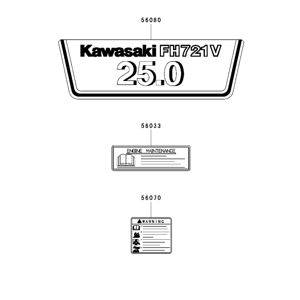 Label Assembly Kawasaki FH721D-AS05