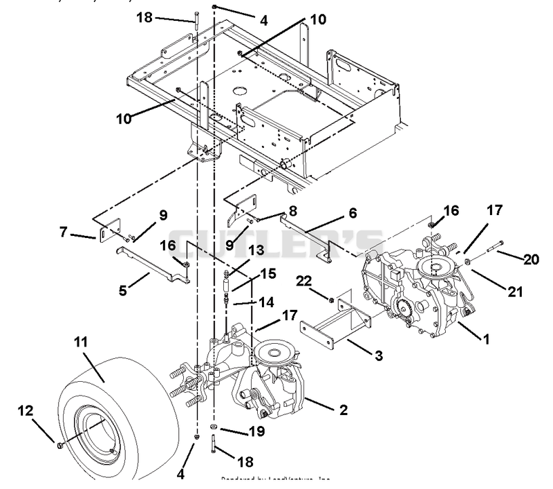 Transaxle, Dump Valves And Rear Wheels