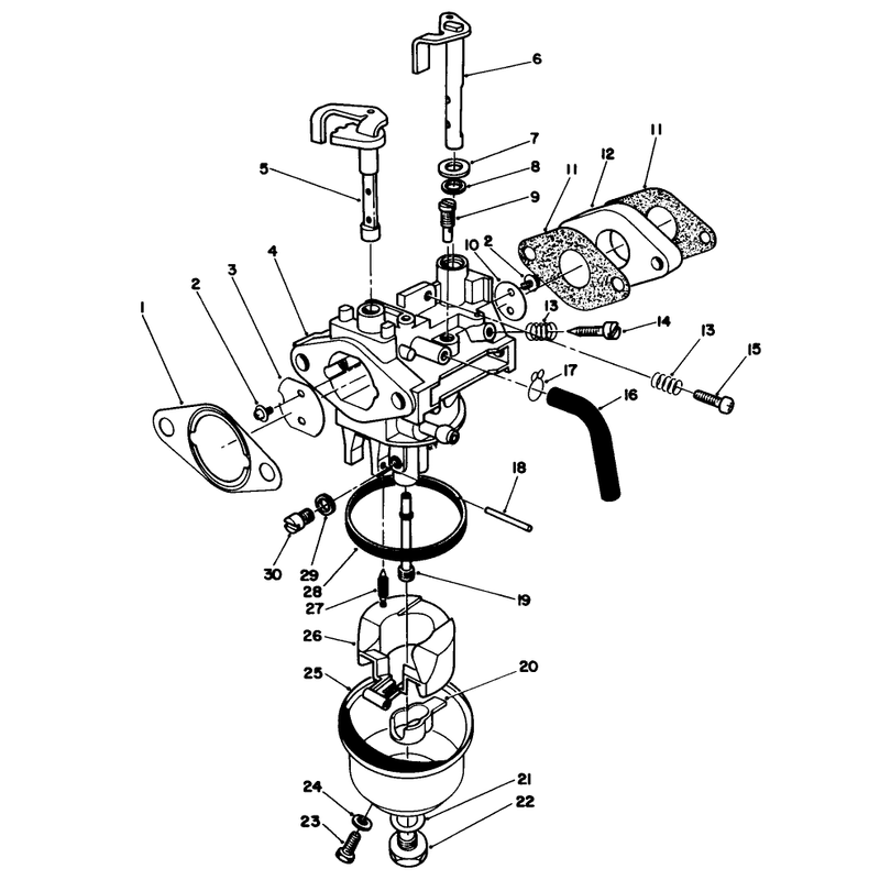 Carburetor Assembly Model No Vmg6