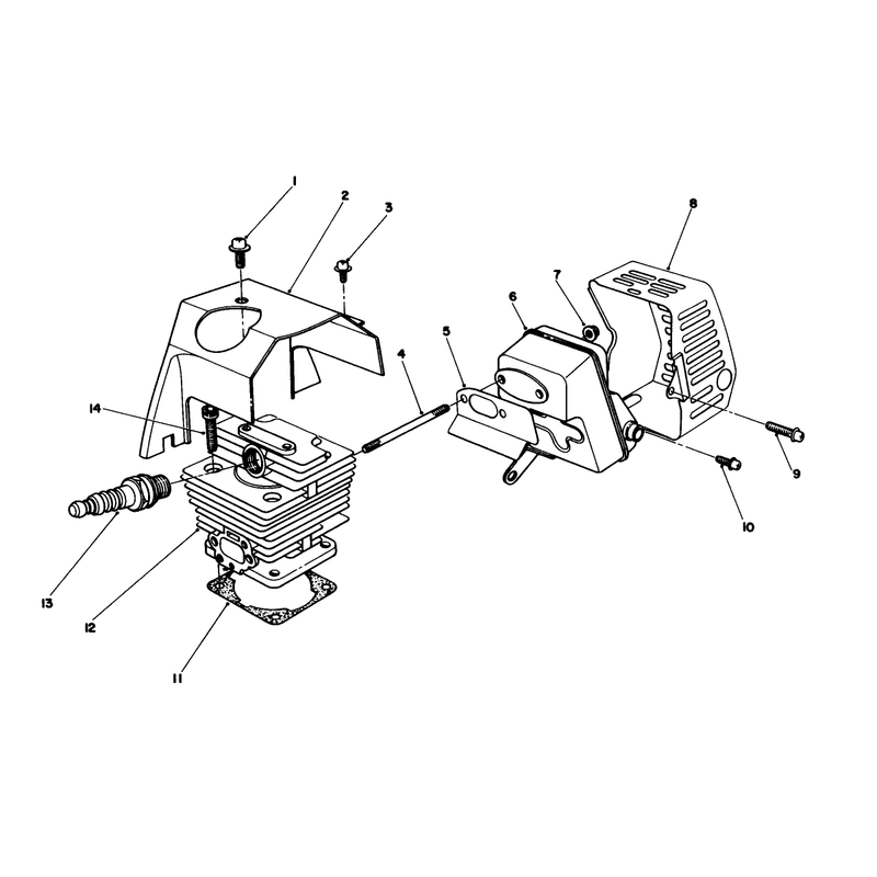 Cylinder & Muffler Assembly