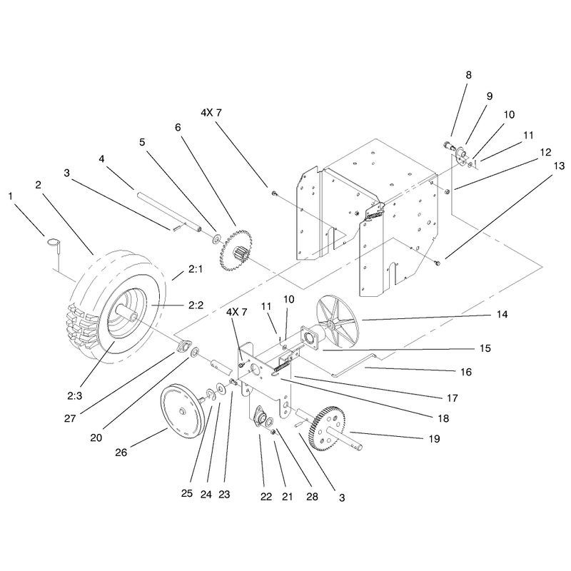 Lower Traction Assembly